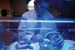 Dr. Satyan Lakshminrusimha and patient