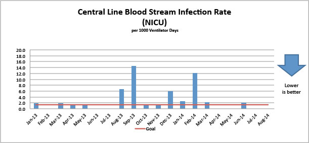 Central Line Blood Stream Infection Rate (NICU)
