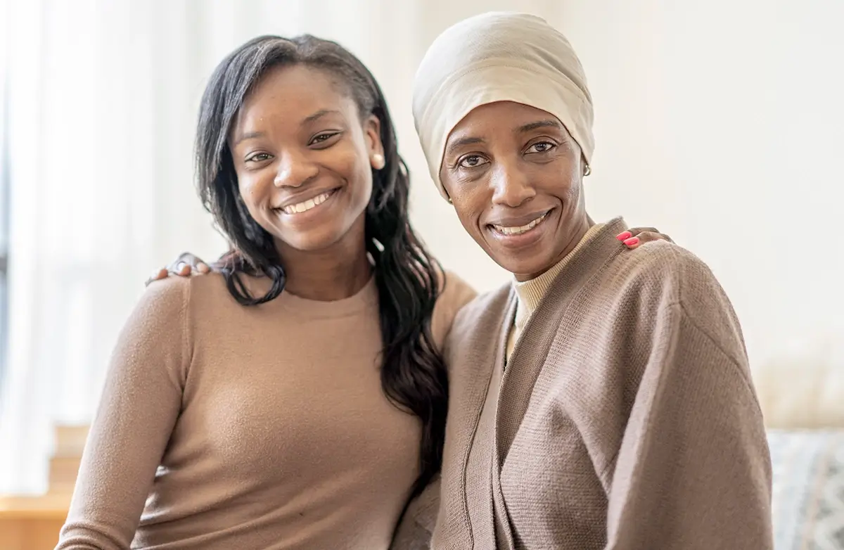 Cancer patient with relative